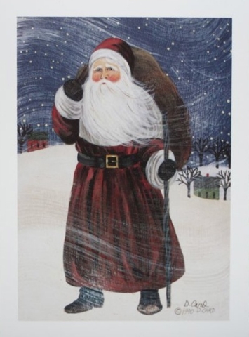 Red Santa 7x5 - SALE