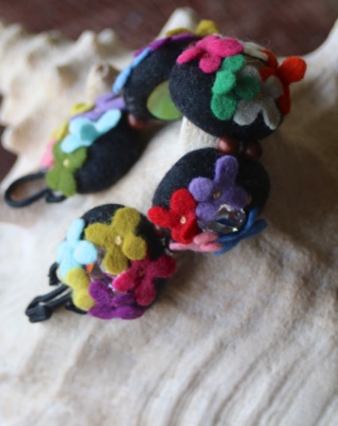 Floral Amazement Midnight Bracelet - SALE