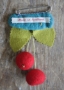 Cherry Twin Kilt Pin Turquoise