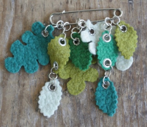 Gathered Leaves Brooch