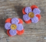 Floral Button Earring Chic