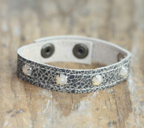 Metallic Grey Stacker Cuff Bling - SALE