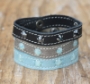 Metallic Grey Stacker Cuff Bling - SALE