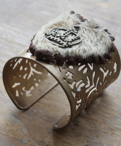 Filigree Gold Crown Cuff