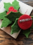 Holly Jolly Brooch - SALE