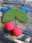 Admiral Blues Cherry Brooch