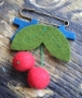 Admiral Blues Cherry Brooch