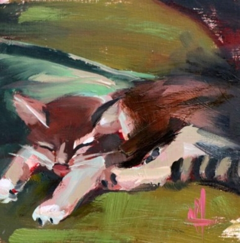 Sleeping Cat – 6x6