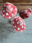 Snowcapped Trio of Mushrooms