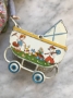 Antique Tin Pram - c1920s