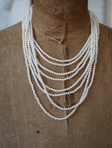 Vintage Eight Strand Pearl Necklace - SALE