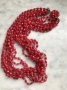 Ruby Seed Bead Necklace - SALE