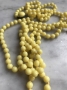 Vintage Lemony Glass Strand - SALE