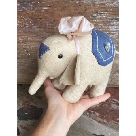 Antique Felt Elephant - Made in Germany