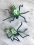 Vintage Chenille Spider – Green