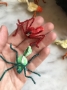 Vintage Chenille Spider – Green