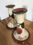 Fruited Tree Cadlesticks - Pair NICE!
