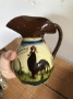 Pierced Rim Cockerel Jug