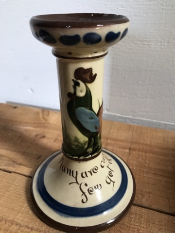 Coloured Cockerel Candle Stick - SALE