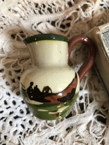 CHECK Miniature - Faince Sailboat Pitcher