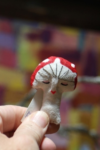 Ms. Mushroom - Brooch - SALE