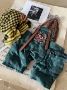 Faye Overalls – Sage & Goldenrod Set