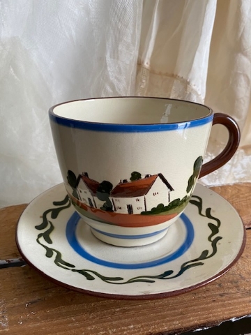 GIANT Cottage Cup & Saucer 