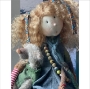 Ann-Stiena & Tedly - OOAK Felt Art Doll 75cm/29.5" - SALE