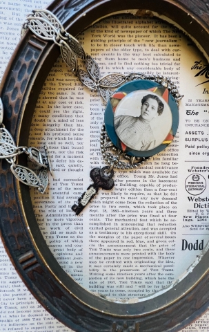 Picture of Respect – OOAK Art Necklace by Dara DiMagno