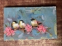 Picture of Three Chickadees & Cherry Blossoms - 13x21 - SALE