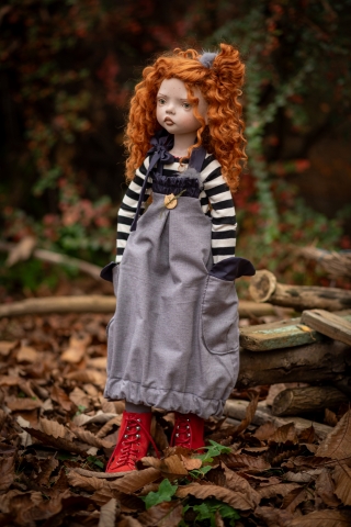 Picture of LE Winter '24 - MINOU #2 -BJD  70cm/27.5" - Zwergnase KunstPuppen Art Doll - IN STOCK
