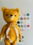 Picture of HoneyComb Bear - 11" ooak art ted by Puss & Co  - copy