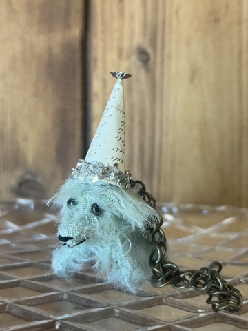 Picture of Minty - Blythe's Party Pup Pet - OOAK by Letty Worley Brooks - BRACELET