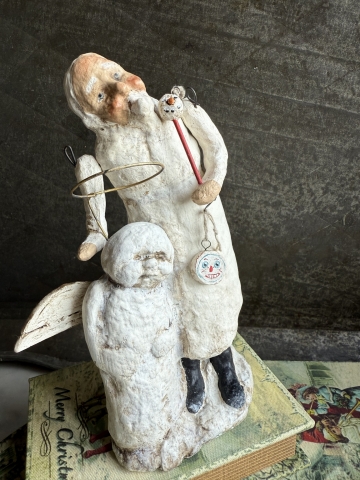 Picture of Santa & Snowy Spirits - by Debbee Thibault 