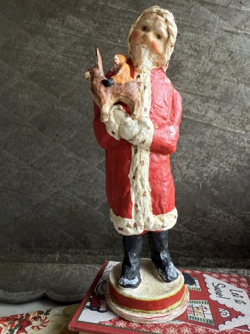 Picture of Santa and the Toy Rabbit - by Debbee Thibault   