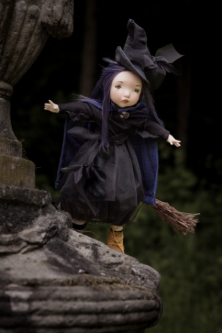 Picture of "Fortuna" - Ltd Edition HALLOWEEN SPOON 42cm/16.5" by Zwergnase Puppen - IN STOCK