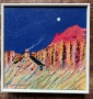 Picture of "Summer Nights Scottish Highlands" - 6x6 original art by Nikki Monaghan