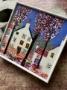 Picture of "Culross, The Square" - 6x6 original art by Nikki Monaghan
