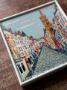 Picture of "The Royal Mile, Morning Pink" - 6x6 original art by Nikki Monaghan 
