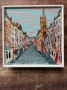 Picture of "The Royal Mile, Morning Pink" - 6x6 original art by Nikki Monaghan 