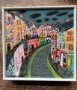 Picture of "Rain Clouds, Victoria Street" - 6x6 original art by Nikki Monaghan
