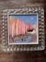 Picture of "Our Moonlit Walk" - 6x6 original art by Nikki Monaghan 
