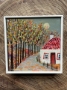 Picture of "The Tree Lined Road" - 6x6 original art by Nikki Monaghan