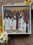 Picture of "Perthshire Cottages" - 6x6 original art by Nikki Monaghan