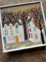 Picture of "Perthshire Cottages" - 6x6 original art by Nikki Monaghan
