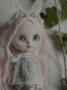 Picture of "Candy Bunny" - Custom Blythe by Jolly Roger Dolls wearing Moshi Moshi Fashion