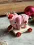 Picture of Ellie Pinks  -  OOAK Wee Pulltoy - by Jody Battaglia