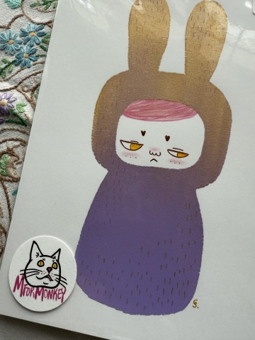 Picture of Camille "Sourpuss" - original art illustration by Cor - M for Monkey 