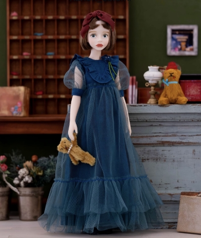 Picture of  "Twilight Bloom & Bero Bear" Sweetest Blue Set - by Hanon 