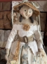 Picture of Eloise & Her Blue Bird OOAK Set - 24" by Nicol Sayre Folk Dolls